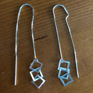 White Gold Earrings